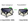 Solar Güneş Enerjili Bahçe Lambası 180 Led 2 Pilli Bahçe Aplik Bahçe Lambası Bahçe Aydınlatma 3 Modlu Solar Güneş Enerjili Bahçe Lambası 180 Led 2 Pilli Bahçe Aplik Bahçe Lambası Bahçe Aydınlatma 3 Modlu